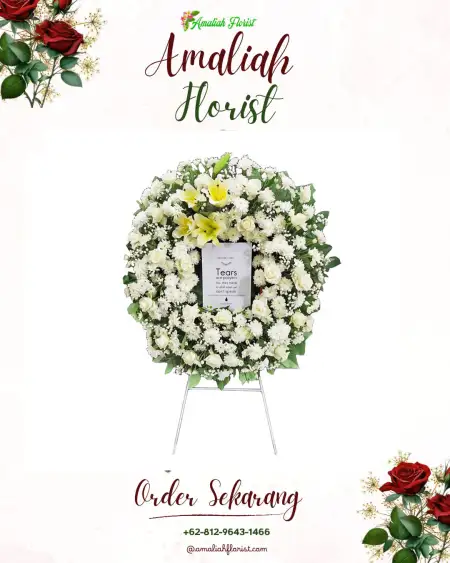 Krans Bunga Duka Kawasan Perkantoran Summarecon Bekasi